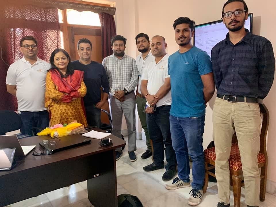 Dr. Niraj Jha and Mr. Santosh Singh with his friends