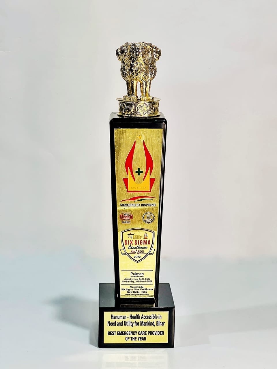 Dr. Niraj Jha was awareded with Six sigma excellece award 2022